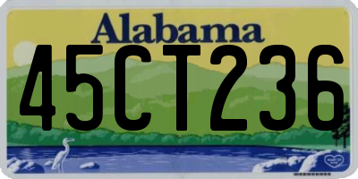 AL license plate 45CT236