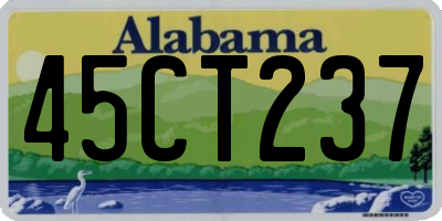 AL license plate 45CT237