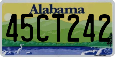 AL license plate 45CT242
