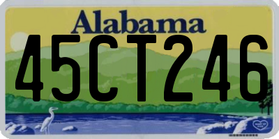 AL license plate 45CT246