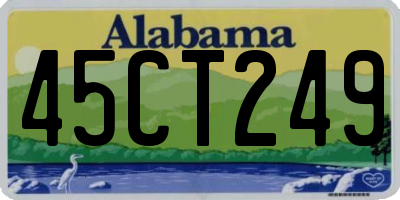 AL license plate 45CT249
