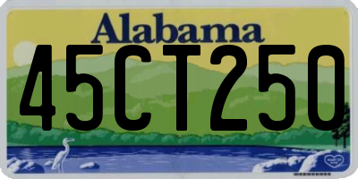 AL license plate 45CT250