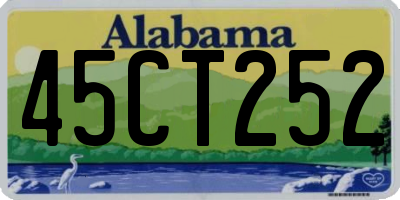 AL license plate 45CT252