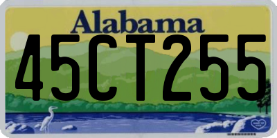 AL license plate 45CT255