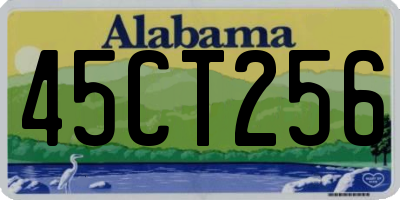AL license plate 45CT256