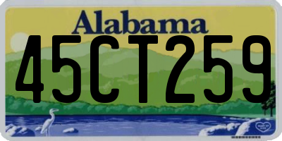 AL license plate 45CT259