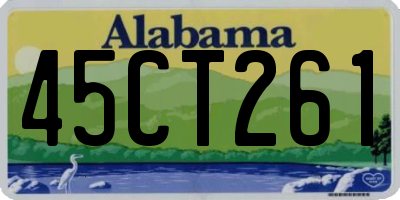 AL license plate 45CT261