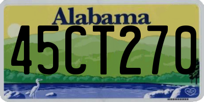 AL license plate 45CT270