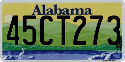 AL license plate 45CT273