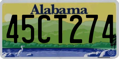 AL license plate 45CT274
