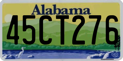 AL license plate 45CT276