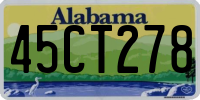 AL license plate 45CT278