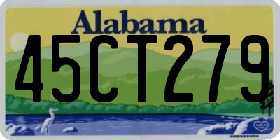 AL license plate 45CT279