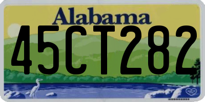 AL license plate 45CT282