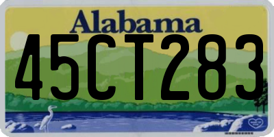 AL license plate 45CT283