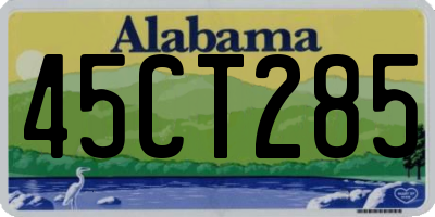 AL license plate 45CT285
