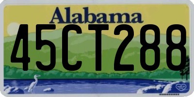 AL license plate 45CT288