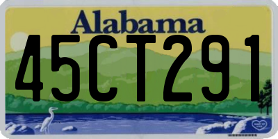 AL license plate 45CT291