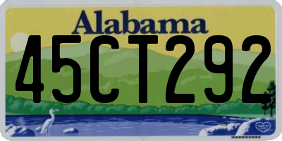 AL license plate 45CT292