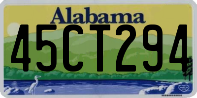 AL license plate 45CT294