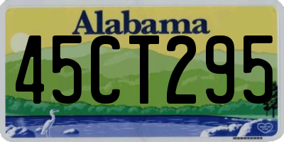 AL license plate 45CT295