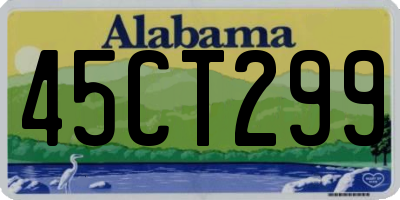 AL license plate 45CT299