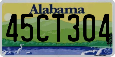 AL license plate 45CT304