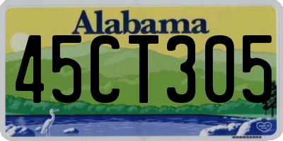 AL license plate 45CT305