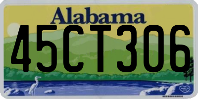 AL license plate 45CT306