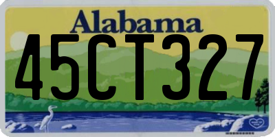 AL license plate 45CT327