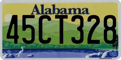 AL license plate 45CT328