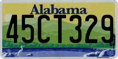 AL license plate 45CT329