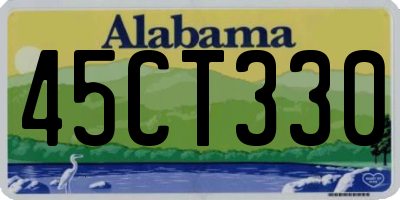 AL license plate 45CT330