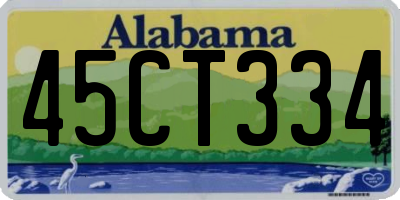 AL license plate 45CT334