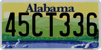 AL license plate 45CT336