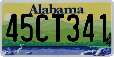 AL license plate 45CT341