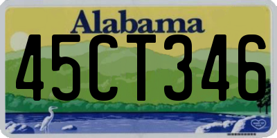 AL license plate 45CT346