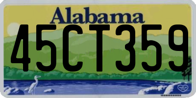 AL license plate 45CT359