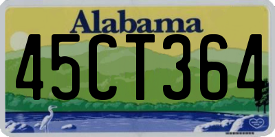 AL license plate 45CT364