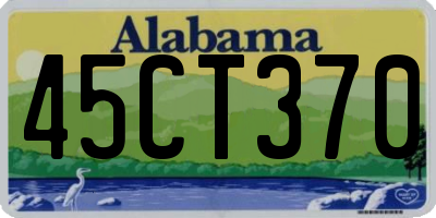 AL license plate 45CT370