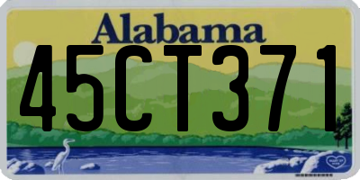 AL license plate 45CT371