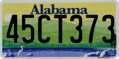 AL license plate 45CT373