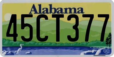 AL license plate 45CT377