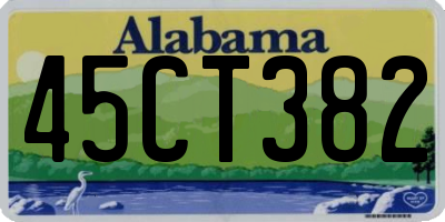 AL license plate 45CT382