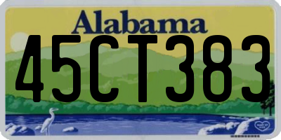 AL license plate 45CT383