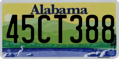 AL license plate 45CT388
