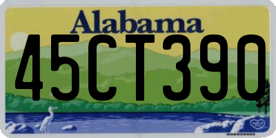 AL license plate 45CT390