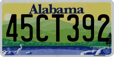 AL license plate 45CT392
