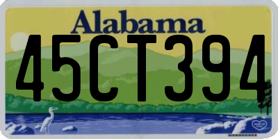AL license plate 45CT394