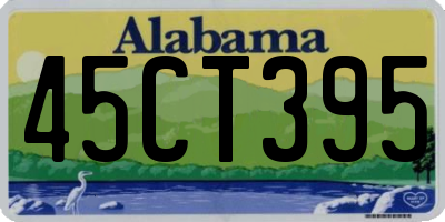 AL license plate 45CT395